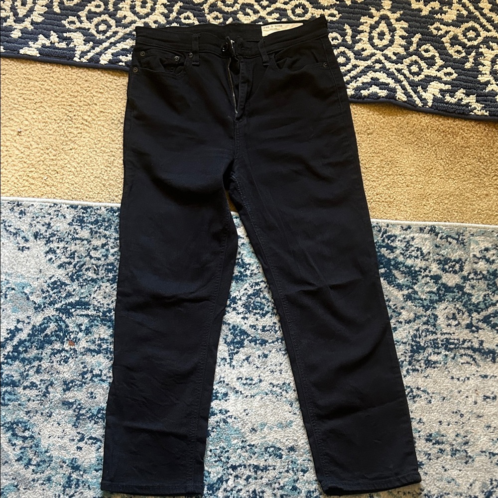 rag & bone Women's Black Ankle Jeans